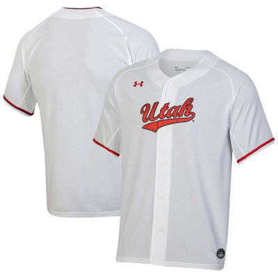 Under Armour White Utah Utes Replica Baseball Jersey