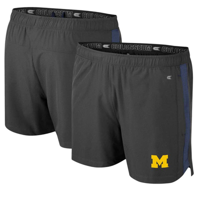 Colosseum Charcoal Michigan Wolverines Langmore Shorts