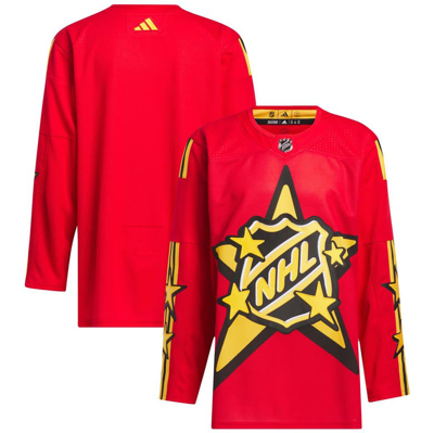 Adidas Originals 2024 Nhl All-star Game Adidas X Drew House  Red Primegreen Authentic Jersey
