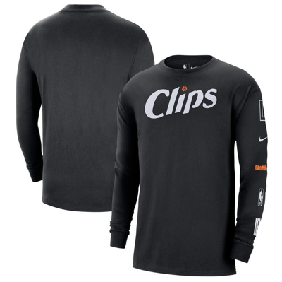 Nike Men's  Black La Clippers 2023/24 City Edition Max90 Expressive Long Sleeve T-shirt