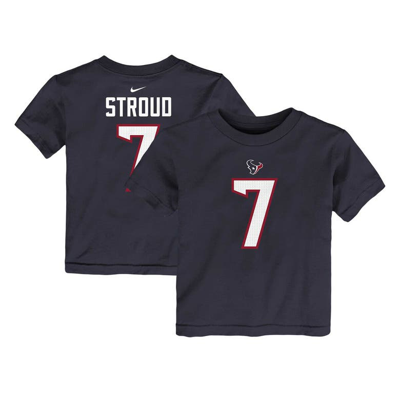 Nike Kids' Toddler  C.j. Stroud Navy Houston Texans Player Name & Number T-shirt