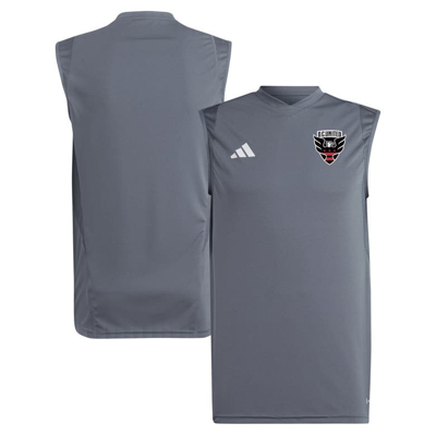 Adidas Originals Adidas Grey D.c. United 2024 Sleeveless Training Jersey