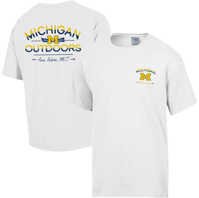 Comfort Wash White Michigan Wolverines Great Outdoors T-shirt