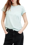 Allsaints Anna Crew Neck Short Sleeve T-shirt In Crystal Blue