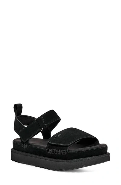 Ugg Women's Goldenstar Platform Sandals In Black