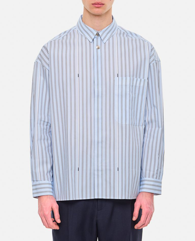 JACQUEMUS MANCHES LONGUE COTTON SHIRT