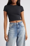 BP. COMPACT RIB CROP BABY TEE