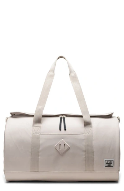 Herschel Supply Co Heritage Water Resistant Recycled Polyester Duffle Bag In Moonbeam Tonal