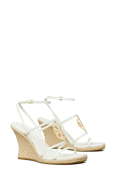 Tory Burch Capri Miller Espadrille Wedge Sandal In Blanc