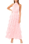 1.STATE CASCADE RUFFLE CHIFFON MAXI DRESS