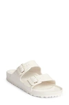 Birkenstock Womens Slip On Adjustable Slide Sandals In Eggshell