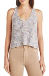 Splendid Dierdre Cotton Sweater Tank Top In Bluebell Marl