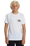 Quiksilver Kids' Rainmaker Bt0 Cotton Graphic T-shirt In White
