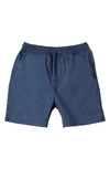 Quiksilver Kids' Taxer Stretch Cotton Poplin Shorts In Crown Blue