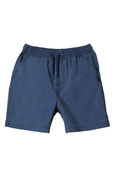 Quiksilver Kids' Taxer Stretch Cotton Poplin Shorts In Crown Blue