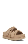 Ugg Goldenstar Platform Slide Sandal In Brown