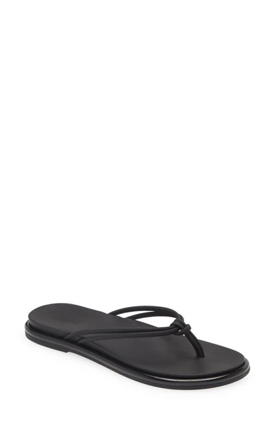 Olukai Aka Flip Flop In Black / Black