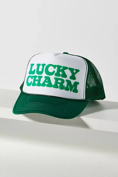 Ascot + Hart Lucky Charm Trucker Hat In White