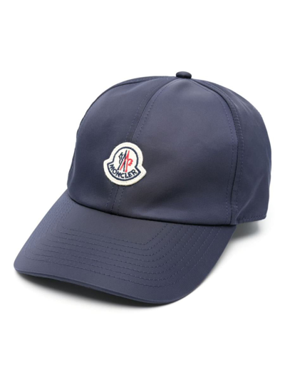 Moncler Appliqué-logo Baseball Cap In Navy