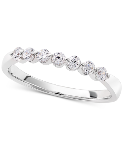 Macy's Diamond Seven Stone Band (1/4 Ct. T.w.) In 14k White Gold