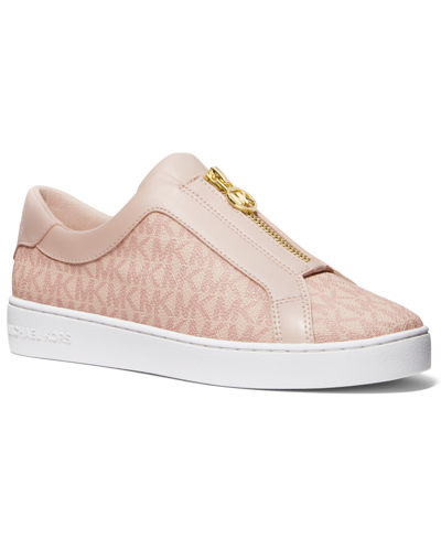 Michael Kors Michael  Women's Keaton Zip Slip-on Sneakers In Ballet