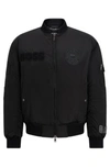 HUGO BOSS BOSS X NFL PADDED BOMBER JACKET WITH SPECIAL PATCHES