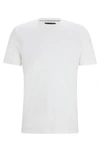 Hugo Boss Regular-fit Crew-neck T-shirt In Mercerized Cotton In White