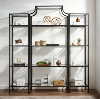 Crosley Furniture Aimee Oil Rubbed Bronze 3-piece Etagere Set In Black