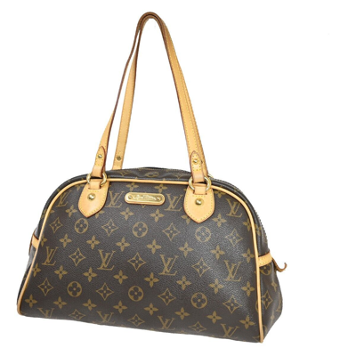 Pre-owned Louis Vuitton Montorgueil Canvas Shoulder Bag () In Brown