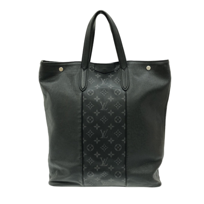 Pre-owned Louis Vuitton City Leather Tote Bag () In Black