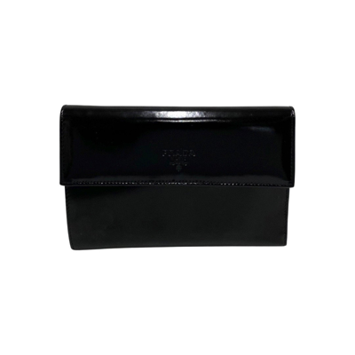 Prada Leather Wallet () In Black