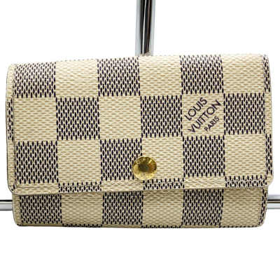 Pre-owned Louis Vuitton 6 Key Holder Canvas Wallet () In White