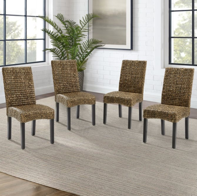 Crosley Furniture Edgewater 4pc Dining Chair Set In Brown