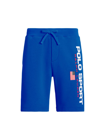 Polo Ralph Lauren Men's Logo Sport Fleece Shorts In Heritage Blue