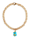 Martha Calvo Women's Smiles All Around 14k Gold-plated & Baroque Pearl Necklace In Blue