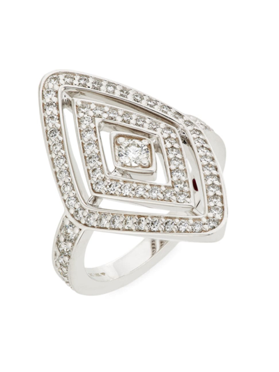 Roberto Coin Women's Diamante 18k White Gold & 0.85 Tcw Diamond Ring In Metallic