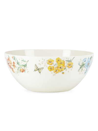 Lenox Butterfly Meadow Melamine Large Serving Bowl In White