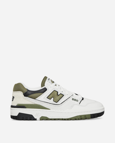 New Balance 550 Sneakers White / Dark Olivine / Black In Multicolor