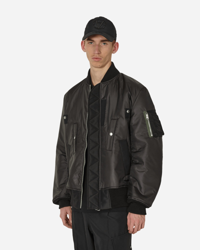 Sacai Nylon Twill Bomber Jacket In Black