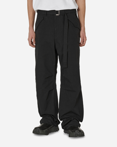 Sacai Rip Stop Pants In Black