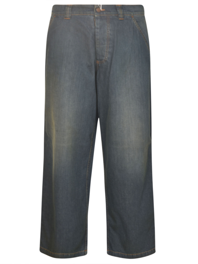 Maison Margiela Straight Buttoned Jeans In 961