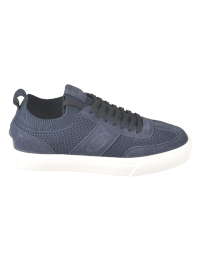 Tod's Mesh Paneled Logo Sided Sneakers In Blue