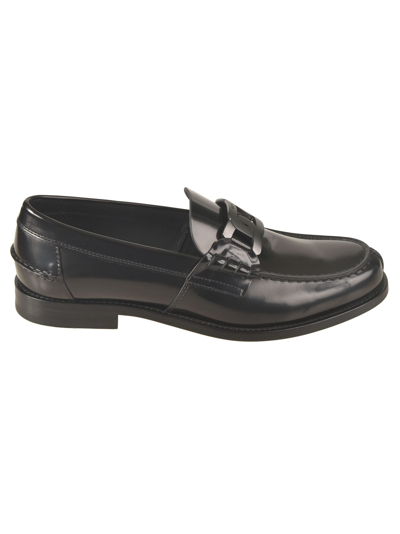 Tod's Catena Loafers In Black