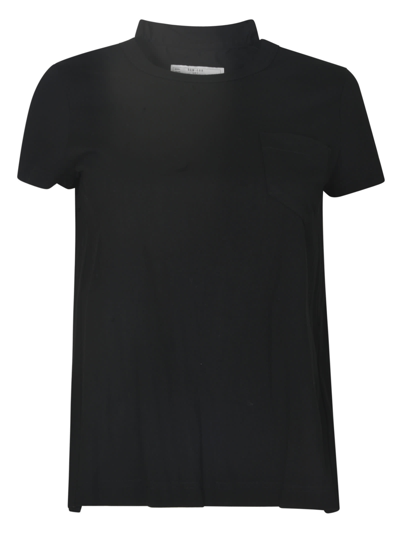Sacai Chest Pocket T-shirt In Black