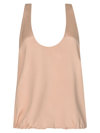 GIORGIO ARMANI DEEP ROUND NECK PLAIN TOP