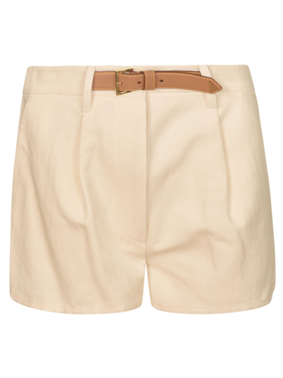 PRADA BELTED CROPPED SHORTS