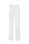 Re-hash Allegra Linen Palazzo Trousers In Bianco