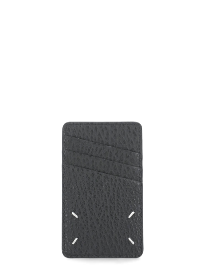 Maison Margiela Four Stitches Cards Holder In Black