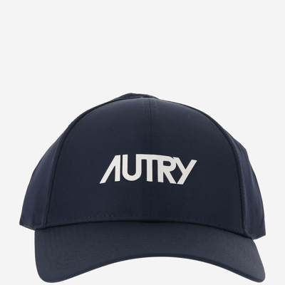 Autry Nylon Baseball Cap With Logo In Blue