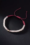 Rachel Reid Jewelry Diamond Bezel And Gemstone Adjustable Bracelet In Pink